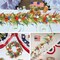 6.56 Ft Patriotic Daisy Garland - Red, White, and Blue Floral Vine - Artificial Wildflower Garland for 4th of July Arches, Stairs, and Porch Decor - Americana Home Decor